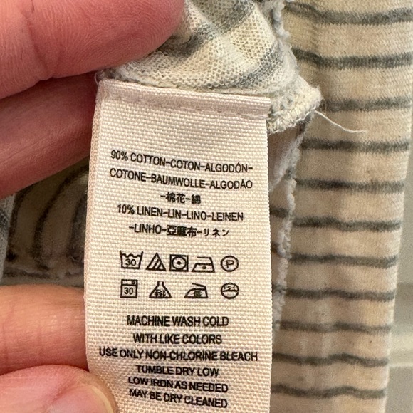 We the Free L Gray/White Striped Tunic - Picture 3 of 6